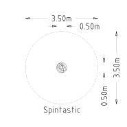 Manège Spintastic pour aires de jeux - Réf 8069331 - HAGS - Dimensions compactes et sécurisé pour enfants 5-12 ans_2