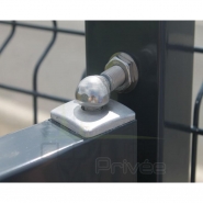 Portillon barreaudé Privéo - Tubes galvanisés, Thermolaqué - Plusieurs hauteurs et couleurs_2