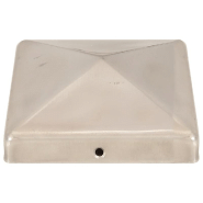 Vidaxl bouchons de poteau de clôture pyramidaux 6 pcs inox 101x101 mm 145488_2