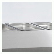 Vitrine à ingrédients réfrigérée avec pare-haleine - 8 x GN1/4 | Tefcold - GVC33-180_2