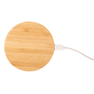 Chargeur sans fil à induction 5W - boîtier en bambou avec câble USB inclus_2