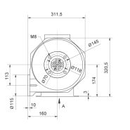 HRD 1T FU - Ventilateur Atex haute pression Elektror - Jusqu'à 97 m³/min et 16.000 Pa_2