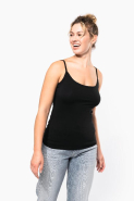 Débardeur à bretelles femme - Kariban - Réf: K397 - 95% coton / 5% élasthanne_2
