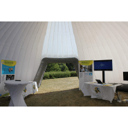 Dôme gonflable 10 mètres - Dimensions 10m de diamètre - Hauteur 4,7m - Superficie 65m²_2