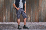 Short Workwear Russell - Réf: RU002M - 65% polyester / 35% coton sergé avec poches multiples et ceinture élastiquée_2