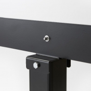 Écran en plexiglass sur socle - protection contre les maladies infectieuses - 140x66,5 cm, base en acier_2