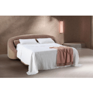 Canapé convertible Cachette 160x190 cm - tissu personnalisable - design contemporain et mécanique 3 plis_2