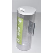Collecteur de piles usagées 30L sur socle - étanche, haute résistance et personnalisable_2