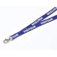 Cordon 'visiteur' - référence : IDP20STVIS - Lot de 100 - Largeur 15 mm - Tresse bleue_2
