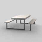 Table pique nique Loop en béton avec bancs intégrés - MG-LOOP_2