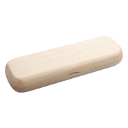 Set écriture en bois naturel - Stylo-bille et roller dans boîte cadeau - Encre bleue_2