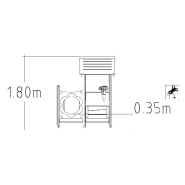 Maisonnette de jeu Unimini Qaron réf-8047668 - Hags, pour enfants 1-5 ans - Montage en 11h_2