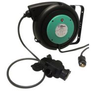 Enrouleur électrique automatique à ressort - 10 mètres - cliquet supprimable - P510 - IP42 - câble H05VV-F 3G2,5 mm²_2