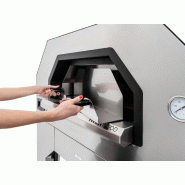 Four à pizza à bois - 4 pizzas Ø 35 cm - Sol en pierre réfractaire - Isolation céramique_2