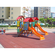 Structure de jeux combinées pour enfants de 3 à 13 ans - Maroc B / Solid GE-2700B - Surface Totale : 8,58 x 7,41 m - Jolas_2