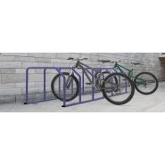 Fabius - Parking à vélos modulaire - City Design - Tubes ronds en acier galvanisé thermolaqué avec poteau signalétique_2