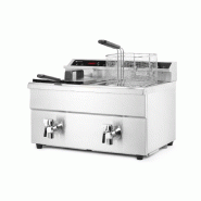 Friteuse à induction avec robinet de vidange 2x8L 230V HENDI_2