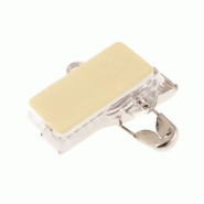 Clip adhésif métal à pince crocodile avec épingle de sûreté - 22x12 mm - Conditionnement par 100_2