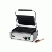 Grill de contact Panini Complètement rainuré 340x230mm HENDI_2