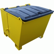 Benne basculante (BB) - 600 litres - fabrication française - gerbable et compatible transpalette_2