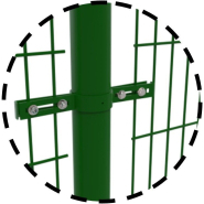 Colliers pour grilles main courante - fixation pour clôture  -  diamètre pour poteaux de ø60mm_2