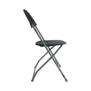 Olga M2 - Chaise pliante en plastique gris/gris - Vif Furniture - extérieure et empilable_2