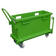 Benne à fond ouvrant - tôlé ou grillagé - capacité 500 à 2000L - fabrication française_2