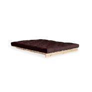 Canapé convertible futon ROOTS - pin naturel - coloris marron - couchage 160x200 cm - design japonais et scandinave_2
