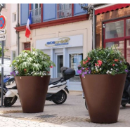 Jardinière Vase en polyéthylène rotomoulé (PEHD) - 100% recyclable - Fabrication française - 21 couleurs disponibles_2
