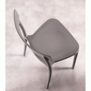 Lot de 4 chaises empilables Corsocomo en polypropylène taupe - Collection d'automne - Design moderne_2