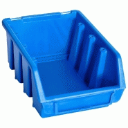 Vidaxl bacs de rangement empilables 20 pcs bleu plastique 146284_2
