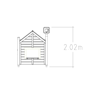 Maisonnette Play Town Charge Station réf-8089818 - Hags - Cabane de jeu 1600x1200x2000mm_2