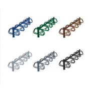 Support cycle Tourmalet - Buff'hyeres Collectivités - Acier époxy antirouille - 4 à 5 places simple et double face - Poteau Ø 80 mm - Arceau cintré Ø 25 mm_2