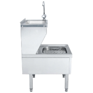 Vidaxl lavabo commercial de lavage des mains avec robinet inox 51116_2