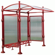 Abri vélo semi-ouvert deco / structure en aluminium / bardage en polycarbonate / pour 6 vélos_2