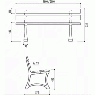 Banc madrid bois et fonte_2