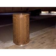 Corbeille CHARM - Poubelle publique The Italian Lab - Ø 455 mm, H800 mm - 80L, 25,1 kg_2