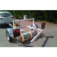 S 505 L - Remorque Porte-Touret SIPREL - Charge utile 510 Kg - ø 750 à 1400 mm - PTAC 750 Kg_2