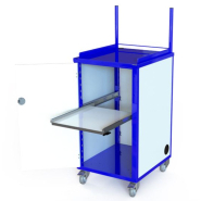 Servante mobile cartérisée pour matériels informatiques_2