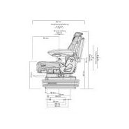 Siège de tracteur - Grammer AG - Maximo Evolution Dynamic - Course de la suspension : 120 mm - 53092_2