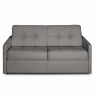 Canapé-lit CUBE convertible express 140cm - Matelas 16cm Nabucka gris clair - Fabrication italienne_2