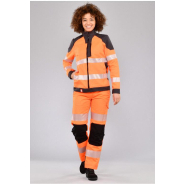 Pantalon haute visibilité femme Visiofit - Réf. 705*HVO - Classe 2 ou 3 - Renforts Cordura® et multipoches_2
