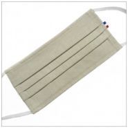 Mask3pcitybeige - Masque en tissu 100% coton - VDM - 3 plis, lavable 60° avec barrette nasale_2