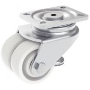 Roulette d'immobilisation pivotante, à platine_2