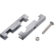 Vidaxl ensemble de 10 connecteurs de tapis en u de jardin argenté 144497_2