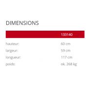 Genewa 133140 - Jardinières en béton sablé ou peint - Komserwis - Hauteur : 60 cm_2