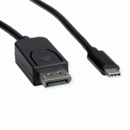 ROLINE Câble adaptateur type C - DisplayPort, v1.4, M/M, 1 m_2