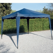 Tente pliante 3x3m - 160 g/m² bleu - Structure en acier - Réglable sur 5 hauteurs_2