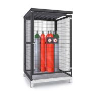 256858w - Local pour bouteilles de gaz GSN 1.15 - acier robuste, parois grillagées, stockage de 25 bouteilles de 50L_2