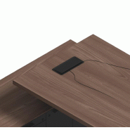 Bureau de direction Sile avec sous-mains - Bralco - 208, Droite